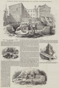 Roman Villa löydettiin Lower Thames-Streetistä tekijältä Frederick William Fairholt