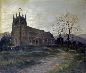 Vanha Oldhamin kirkko tekijältä Frederick William Jackson
