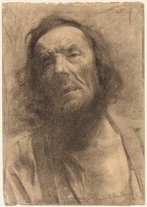 Miehen pää, 1884.