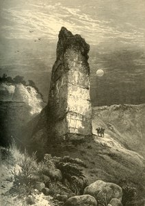 Monument Rock, Echo Canyon, 1874. tekijältä Frederick William Quartley