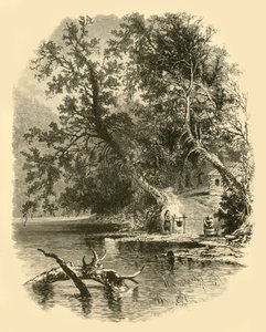 "Susquehannan pohjoinen haara, Hunlocks", 1874. tekijältä Frederick William Quartley