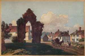 Muinaisen kappelin jäänteet, Milkhouse Street, lähellä Cranbrookia, Kent, 1813 tekijältä Frederick Wilton Litchfield Stockdale
