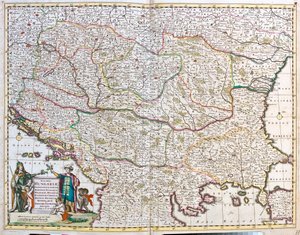Unkari, Bosnia ja Hertsegovina, Kroatia, Serbia, Bulgaria, Romania, Montenegro, Albania, Makedonian tasavalta, Pohjois-Kreikka, Serbia, Bulgaria, Romania, Montenegro tekijältä Frederick de Wit