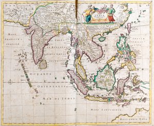 Pakistan, Intia, Nepal, Bhutan, Bangladesh, Burma, Thaimaa, Laos, Kambodža, Vietnam, Malesia, Indonesia, Filippiinit, Filippiinit tekijältä Frederick de Wit