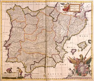Espanja ja Portugali tekijältä Frederick de Wit