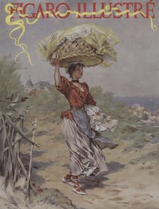 Biarritz. Le Figaro Illustren kansi, maaliskuu 1895 tekijältä Frederik Hendrik Kaemmerer