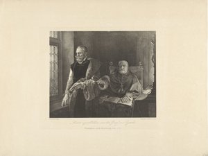 Egmondin viimeiset hetket sellissään, 1568 Egmondin kreivin viimeiset hetket (otsikko esineessä) tekijältä Frederik Hendrik Weissenbruch (possibly)