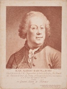 Paroni Johann Albrecht von Korffin muotokuva 1697-1766, 1700-luvun puoliväli.