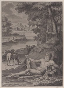 Joen jumala maisemassa, 1725.