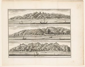 Useita VOC-vahvikkeita Ceramissa Laäla by Compagnies Sagoe-bosch / Loehoe ja Fortres Overburg / Sawayn kylä (otsikko esineessä)