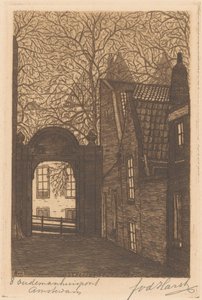 Oudemanhuispoort Amsterdamissa tekijältä Frederik van der Harst (signed by artist)