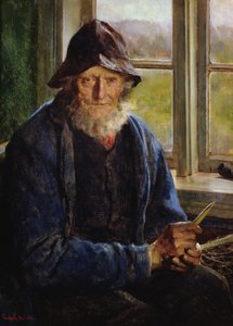 Old Fisherman (öljy kankaalle)