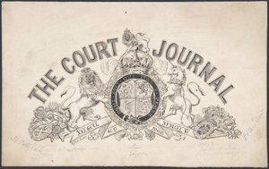 Otsikkosivun suunnittelu The Court Journalille, 1830-62.
