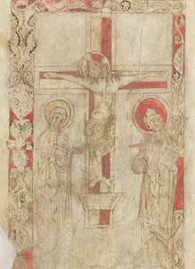 Ristiinnaulitseminen [verso] tekijältä French 12th Century