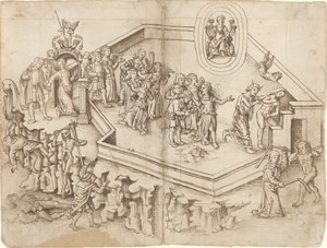 Allegoria tutkijan elämästä rikkaassa kotitaloudessa [fol. 3 verso / 4 recto]