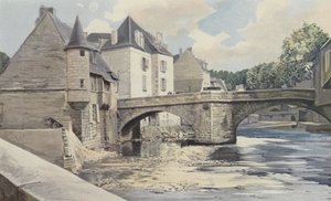 Aubusson, Pont de la Terrade, Creusella, alavirtanäkymä tekijältä French Photographer