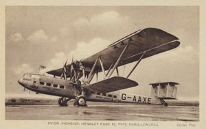 Avion Hengist Hendley sivu 42, tyyppi Paris-Lontoo tekijältä French Photographer