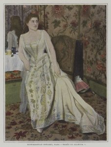 Belgialainen sopraano Lucy Berthet Julietta Charles Gounodin oopperassa Romeo et Juliette (värikuva) tekijältä French Photographer