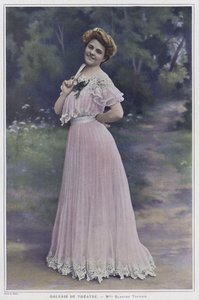 Blanche Toutain, ranskalainen näyttelijä (värillinen kuva)