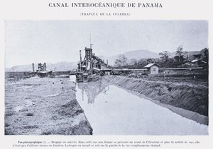 Panaman valtamertenvälinen kanava, Culebra Works (m/w kuva) tekijältä French Photographer