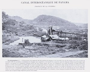 Panaman valtamertenvälinen kanava, Culebra Works (m/w kuva) tekijältä French Photographer