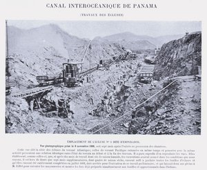 Panaman valtamertenvälinen kanava, sulkutyöt (bw kuva) tekijältä French Photographer