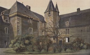 Carrouge, Chateau, julkisivu pihalla tekijältä French Photographer