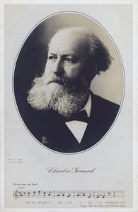 Charles Gounod, ranskalainen pianisti ja säveltäjä (m/w kuva) tekijältä French Photographer
