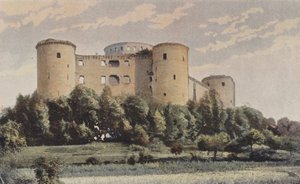 Coucy-le-Chateau, Chateau de Coucy, Yleisnäkymä SW tekijältä French Photographer