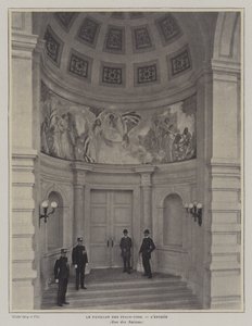 Sisäänkäynti amerikkalaiseen paviljonkiin, Exposition Universelle 1900, Pariisi (m/v kuva) tekijältä French Photographer