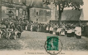 Bonnellesin miehistö - Meulen siunaus. Postikortti lähetetty 1913. tekijältä French Photographer