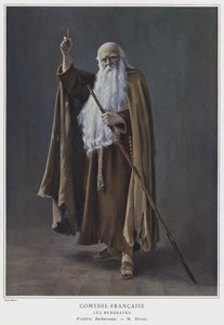 Eugene Silvain Frederick Barbarossana elokuvassa Les Burgraves (värillinen kuva)