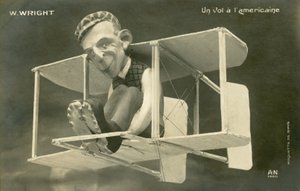 Wilbur Wrightin hahmo tasossa (litho) tekijältä French Photographer