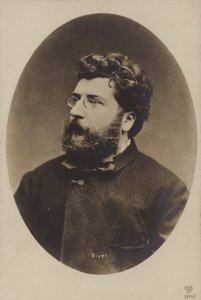 Georges Bizet, ranskalainen säveltäjä, pääasiassa oopperoita (1838-1875) tekijältä French Photographer