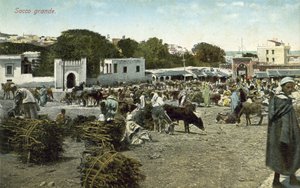 Grand Socco, Tanger, Marokko (värikuva) tekijältä French Photographer