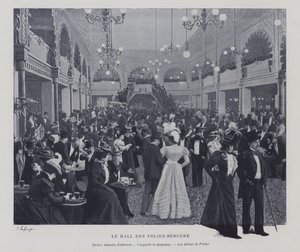 Hall of the Folies Bergere, Pariisi, väliajan aikana (m/w kuva) tekijältä French Photographer