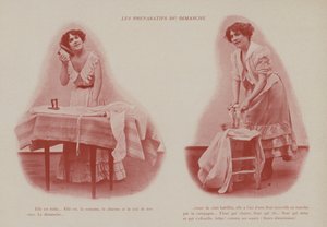 Kuvitus Petites Parisiennesille (eli nuoret työtytöt Pariisissa) (m/v kuva) tekijältä French Photographer