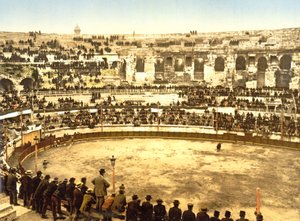 Nîmesin amfiteatterin sisällä 1890-1900 tekijältä French Photographer
