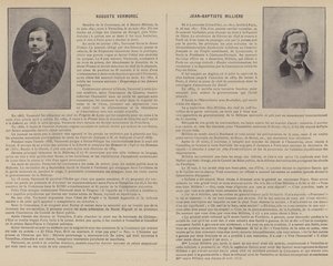 Pariisin kunto, Auguste Vermorel, Jean-Baptiste Milliere (b/w valokuva) tekijältä French Photographer