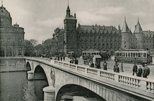 Pont au Change ja Palais de Justice, Pont au Change ja tuomioistuin (valokaiverrus) tekijältä French Photographer
