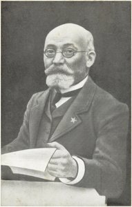 Ludwik Lejzer Zamenhof, puolalainen esperanton keksijä (valkoinen kuva) tekijältä French Photographer