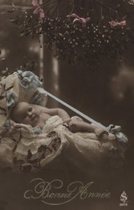 Uudenvuoden kortti vauvan kanssa tekijältä French Photographer