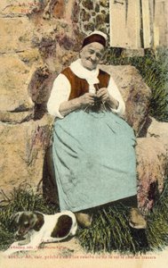 Vanha nainen neule (värikuva) tekijältä French Photographer