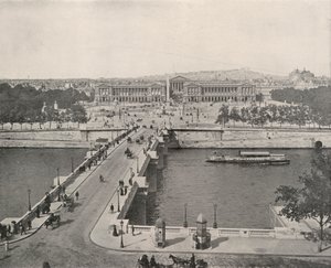 Pariisi: Näkymä Place de la Concordelle pohjoiseen katsoen (m/v kuva) tekijältä French Photographer
