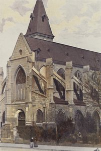 Pariisi, Saint-Medard-kirkko, kuisti O ja sivukuva tekijältä French Photographer