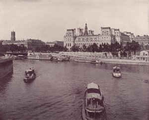Pariisi: Hotel de Ville, joen puolelta (m/v kuva) tekijältä French Photographer