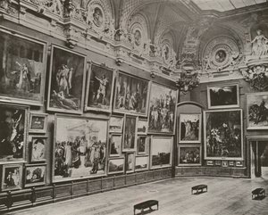 Pariisi: Uusi ranskalainen galleria, Louvre-museo (m/w kuva) tekijältä French Photographer