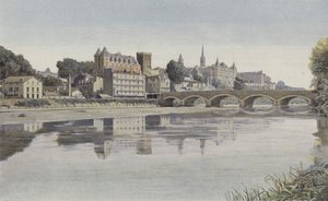 Pau, Yleisnäkymä, otettu Gaven vasemmalta rannalta tekijältä French Photographer