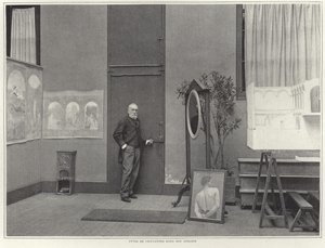 Pierre Puvis de Chavannes työpajassaan tekijältä French Photographer