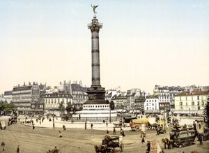 Place de la Bastille, Pariisi, pubi. 1900 tekijältä French Photographer